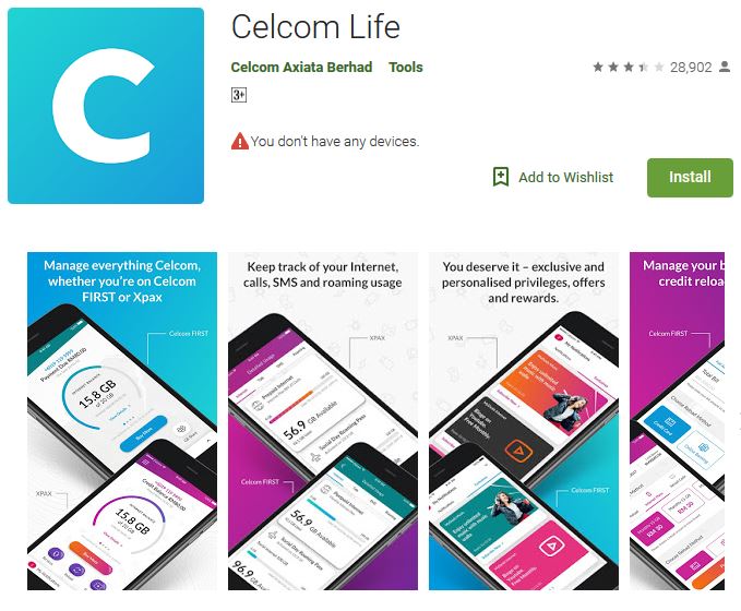 Cara Top Up Celcom Online Life App